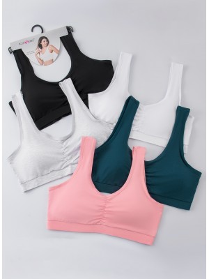 [R00923 5C1] Brassières femme en coton à larges bretelles