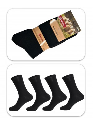 [YF0001C] Chaussettes femme en laine et en noir