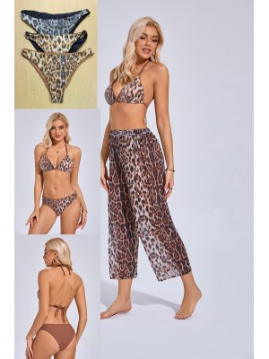 [R5367-1] Ensemble maillot femme 3 pièces (bikini + pantalon)