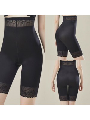 [2987-2] Shorts femme gainant à taille haute (noir)